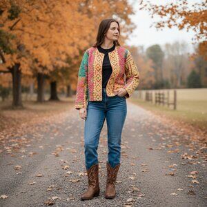 Kantha Jacket Vintage Handmade 100% cotton Patchwork Jacket Floral Cotton Jacket